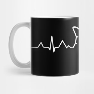 Shark with heartbeat Mug